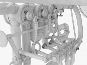 Rotary Valve Trumpet 3D Model