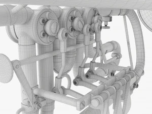 Rotary Valve Trumpet 3D Model