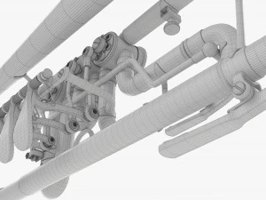 Rotary Valve Trumpet 3D Model
