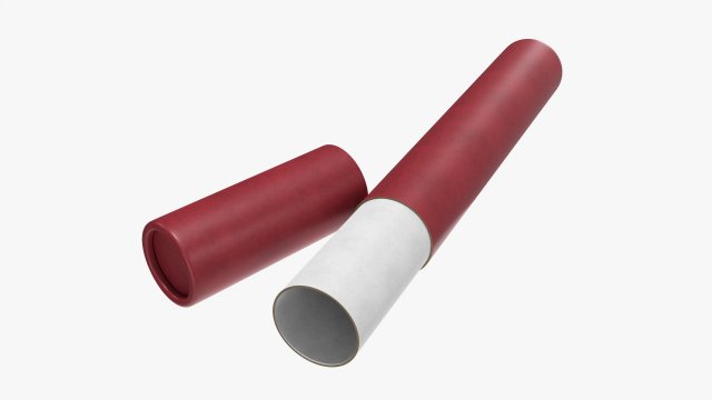 Scroll Holder Tube 3D Model .c4d .max .obj .3ds .fbx .stl .blend 