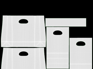 Takeaway Paper Bag And Containers 3D Model