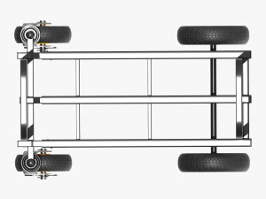 Transport Expandable Cart 3D Model