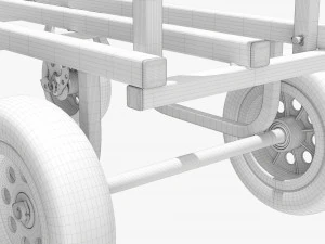 Transport Expandable Cart 3D Model