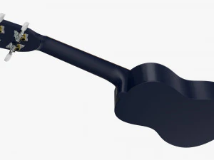 Ukulele Guitar Blue 3D Model