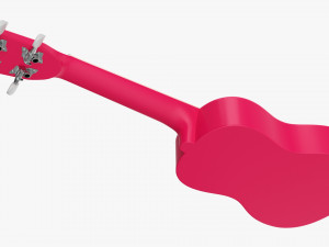 Ukulele Guitar Pink Modèle 3D