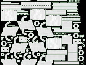 Guitarra Ukulele Rosa Modelo 3D