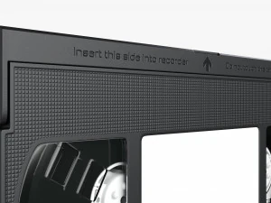 VHS Magnetic Tape Videocassette 3D Model