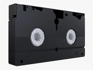 VHS Magnetic Tape Videocassette 3D Model