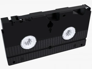 VHS Magnetic Tape Videocassette 3D Model