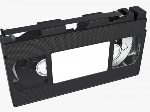 VHS Magnetic Tape Videocassette 3D Model