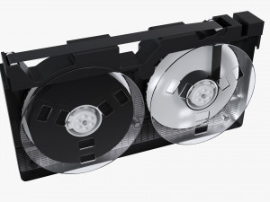 VHS Magnetic Tape Videocassette Modello 3D