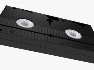 VHS Magnetic Tape Videocassette 3D Model