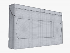 VHS Magnetic Tape Videocassette Modello 3D