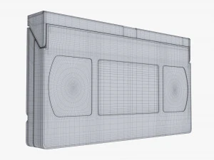 VHS Magnetic Tape Videocassette 3D Model
