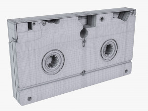VHS Magnetic Tape Videocassette Modello 3D