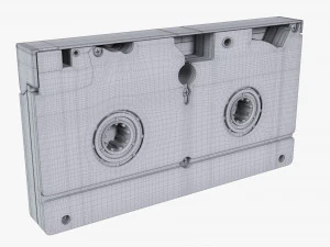 VHS Magnetic Tape Videocassette 3D Model
