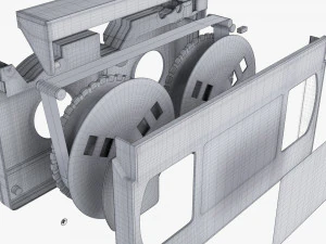 VHS Magnetic Tape Videocassette 3D Model