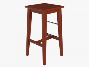 Wooden Bar Stool 3Dモデル