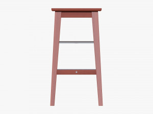 Wooden Bar Stool 3Dモデル
