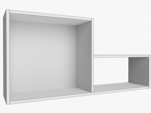 Wooden Suspendable Shelf 05 3D Model
