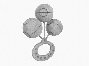 Baby Balls Rattle Toy 3Dモデル