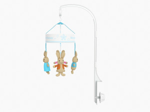 Baby Cot Side Musical Toy Carousel 3D Model