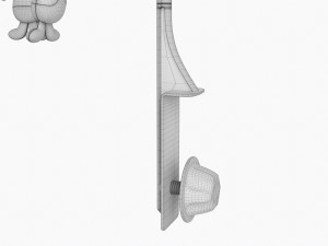 Baby Cot Side Musical Toy Carousel 3D Model