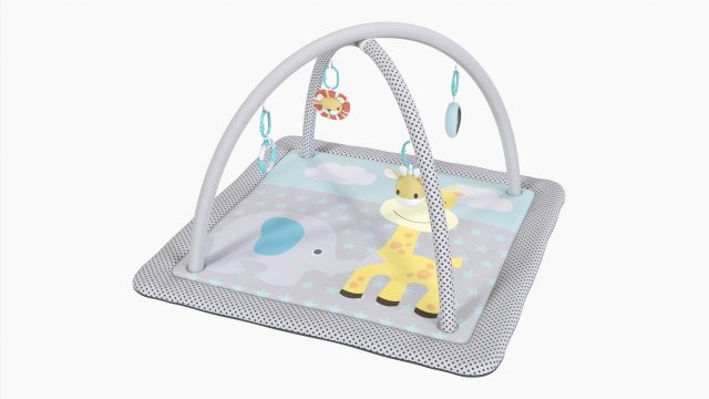 Baby Playmat With Toys 3D-Modell .c4d .max .obj .3ds .fbx .stl .blend 