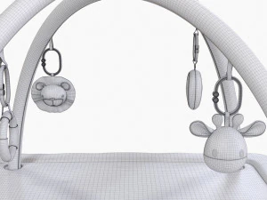 Baby Playmat With Toys 3D Model