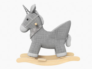 Baby Unicorn Rocking Chair 01 Modelo 3D