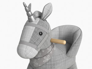 Baby Unicorn Rocking Chair 01 Modelo 3D