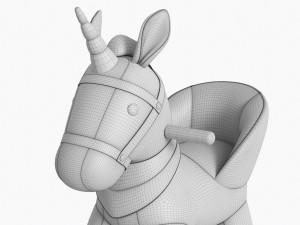 Baby Unicorn Rocking Chair 01 Modelo 3D