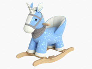 Baby Unicorn Rocking Chair 02 3D Model