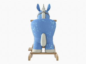 Baby Unicorn Rocking Chair 02 3D Model