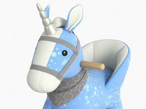 Baby Unicorn Rocking Chair 02 3D Model