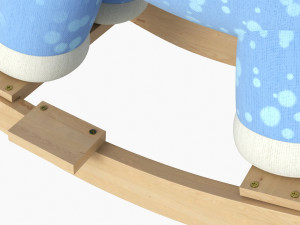 Baby Unicorn Rocking Chair 02 3D Model