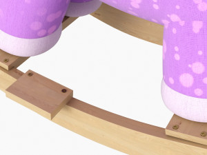 Baby Unicorn Rocking Chair 03 3D Model