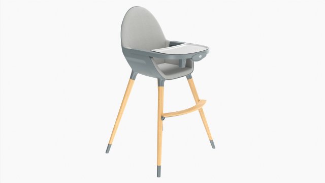 Babylo Baby Highchair With Table Modèle 3D .c4d .max .obj .3ds .fbx .stl .blend 