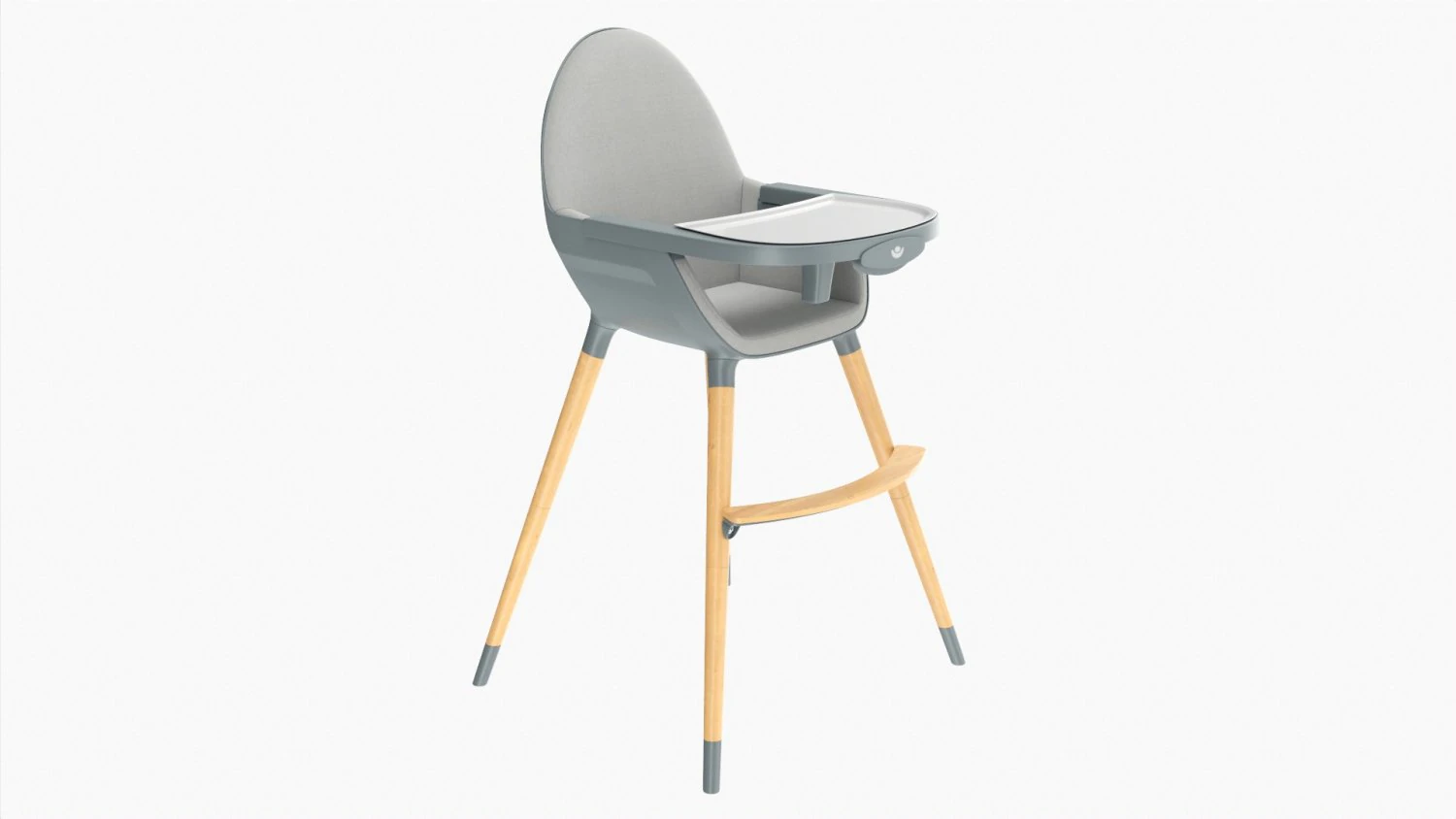 Babylo Baby Highchair With Table 3D Model .c4d .max .obj .3ds .fbx .stl .blend 