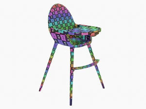 Babylo Baby Highchair With Table 3D Model