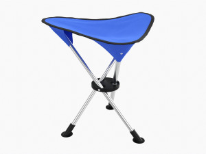Camping Folding Tripod Chair Modelo 3D