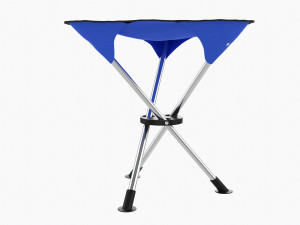 Camping Folding Tripod Chair 3D Модель
