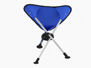 Camping Folding Tripod Chair 3D Модель