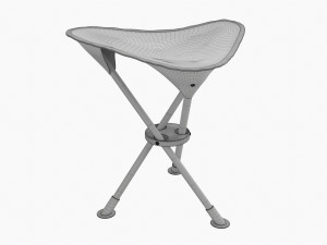 Camping Folding Tripod Chair 3D Модель