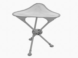 Camping Folding Tripod Chair 3D Модель