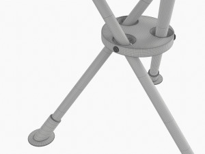 Camping Folding Tripod Chair 3D Модель