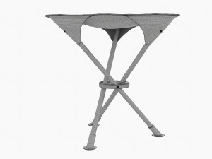 Camping Folding Tripod Chair 3D Модель