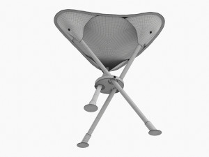 Camping Folding Tripod Chair 3D Модель