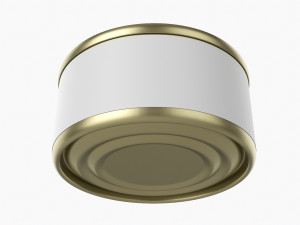 Canned Food Round Tin Metal Aluminum Can 013 3Dモデル