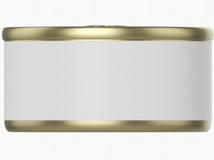 Canned Food Round Tin Metal Aluminum Can 013 3Dモデル